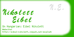 nikolett eibel business card